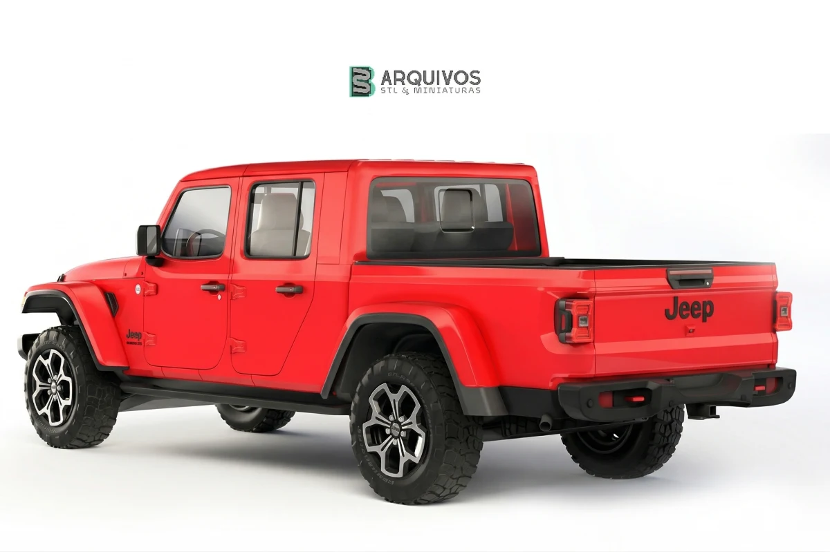 Modelo 3D STL - Jeep Rubicon Gladiator 2020 — foto 3